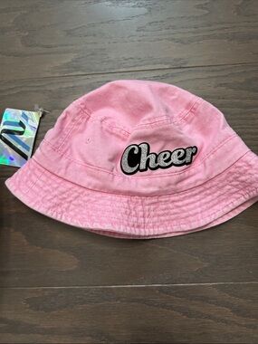 Varsity Pink "Cheer" Bucket Hat